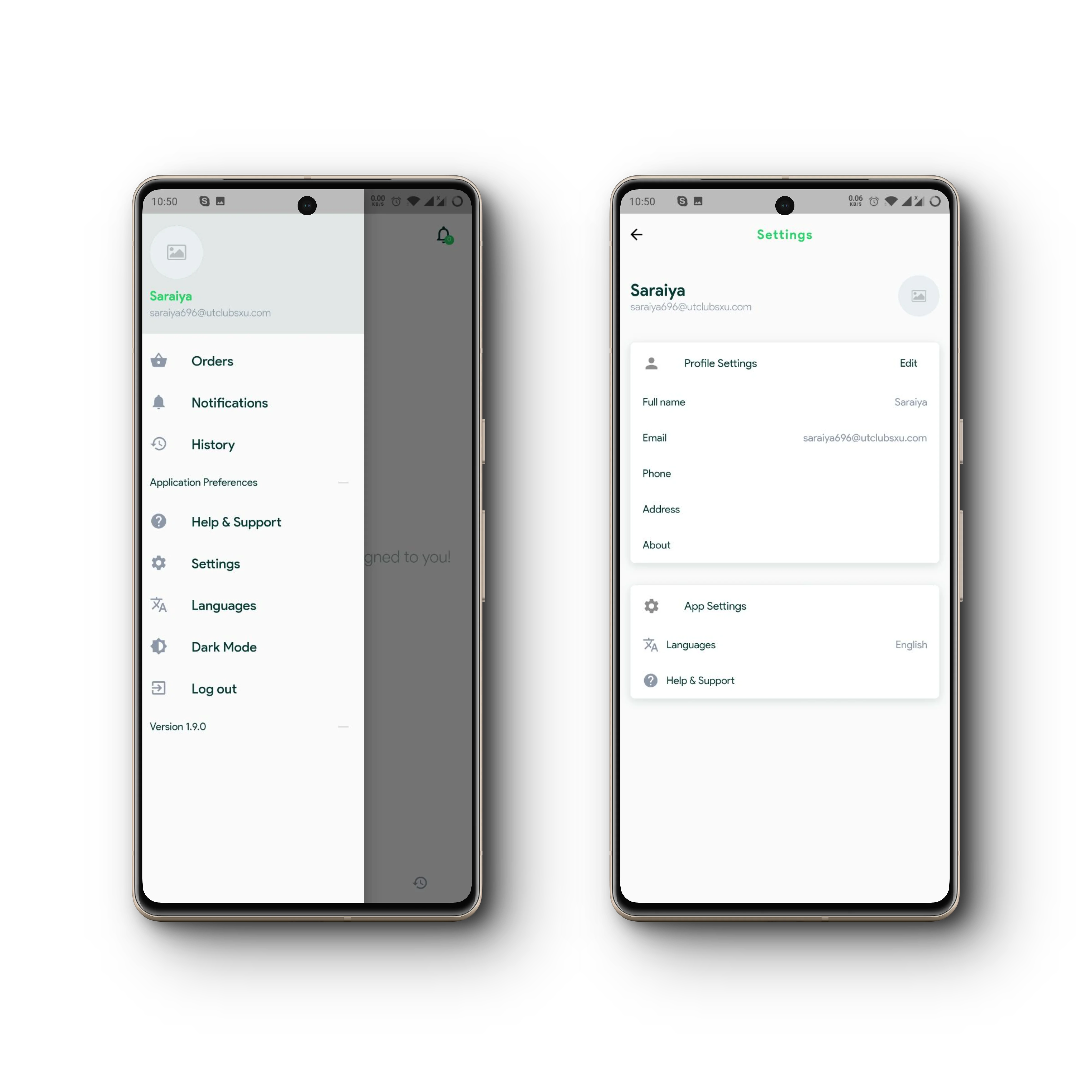 Shalanka Delivery App - Customer 1